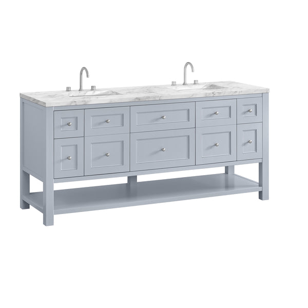 James Martin Breckenridge 72" Double Vanity w/ 3 CM Countertop