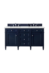 James Martin Brittany 60" Double Vanity with 3 CM Countertop & FreePower Wireless Charger