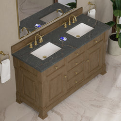James Martin Brookfield 60" Double Vanity with 3 CM Countertop & FreePower Wireless Charger