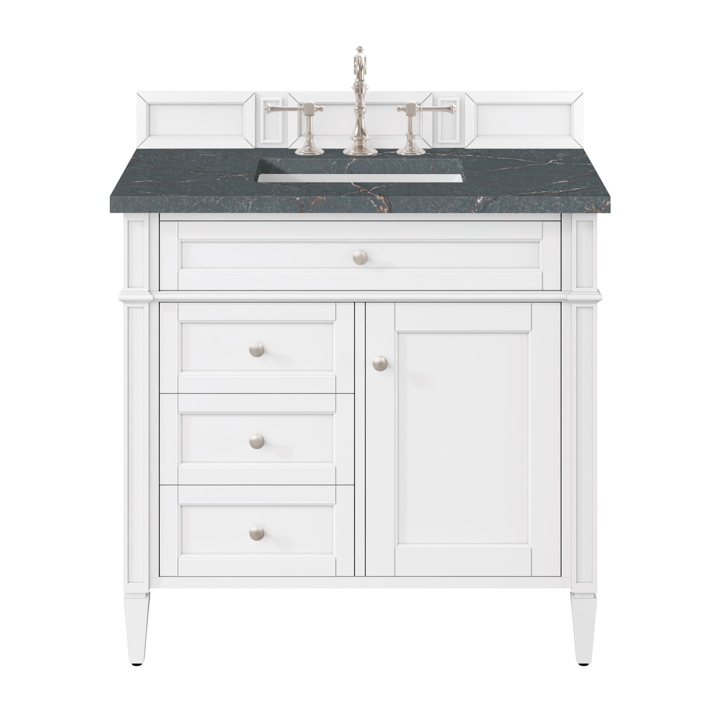 James Martin Brittany 36" Single Vanity with 3 Countertop