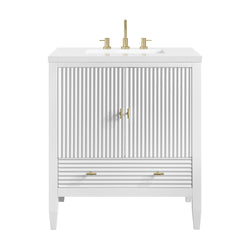 James Martin Myrrin 30" Single Vanity with 3 CM Countertop