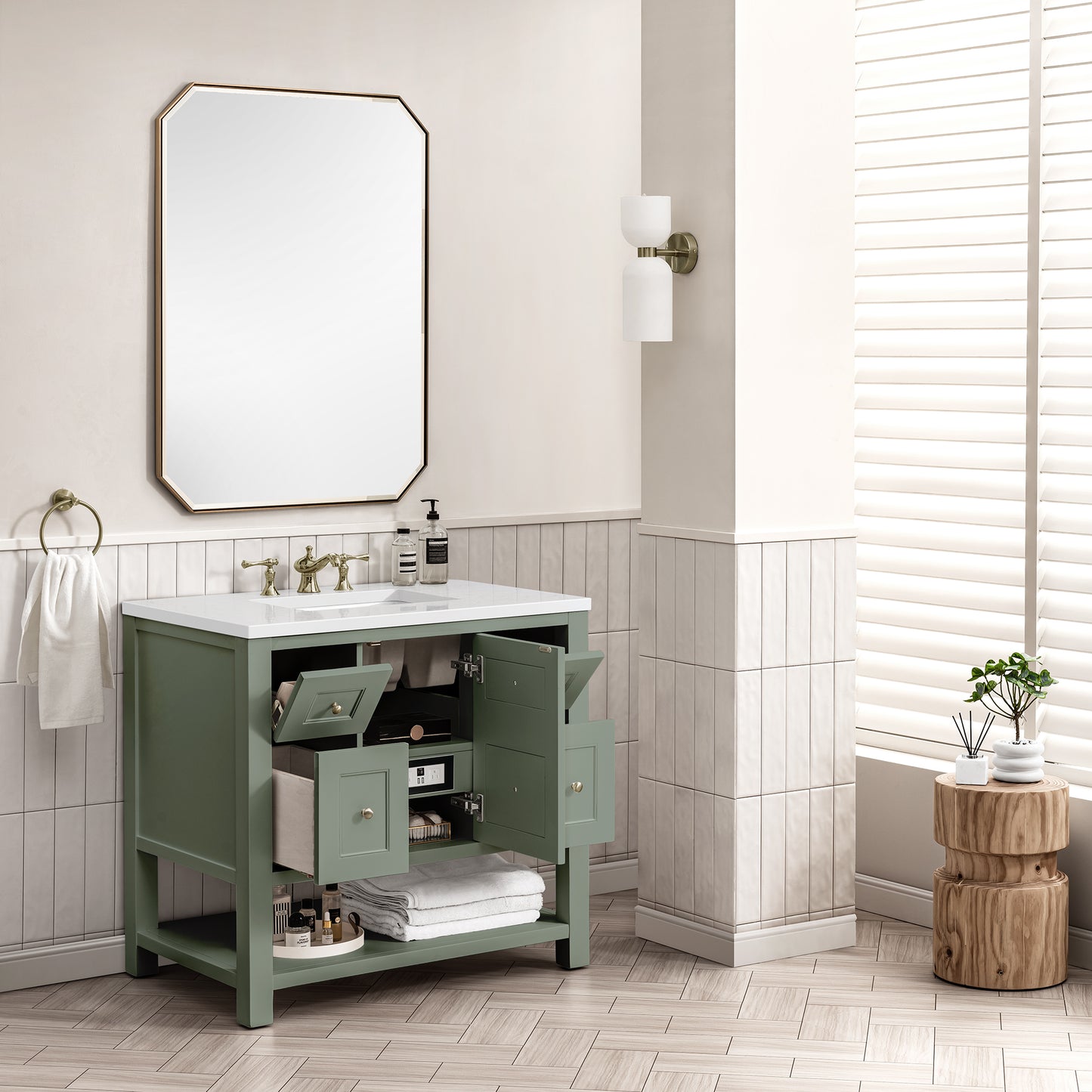 James Martin Breckenridge 36" Single Vanity w/ 3CM Countertop
