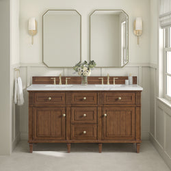 James Martin Lorelai 60" Double Vanity with 3 CM Countertop & FreePower Wireless Charger