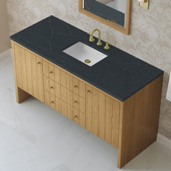 James Martin Hudson 60" Single Vanity with 3 CM Countertop