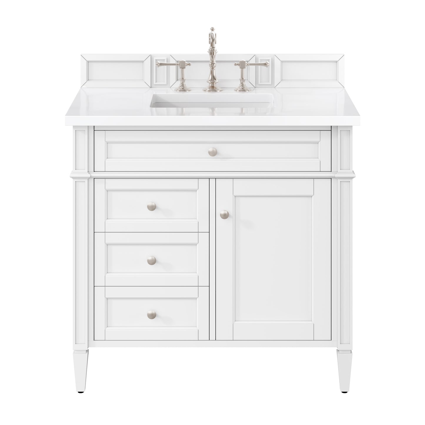 James Martin Brittany 36" Single Vanity with 3 Countertop