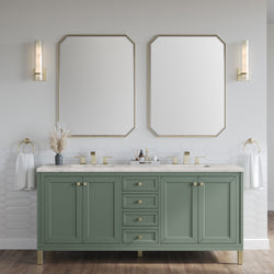 James Martin Chicago 72" Double Vanity with 3 CM Countertop
