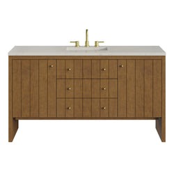 James Martin Hudson 60" Single Vanity with 3 CM Countertop