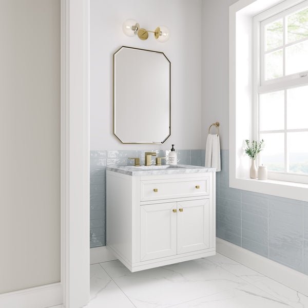 James Martin Chicago 30" Single Vanity with 3 CM Countertop
