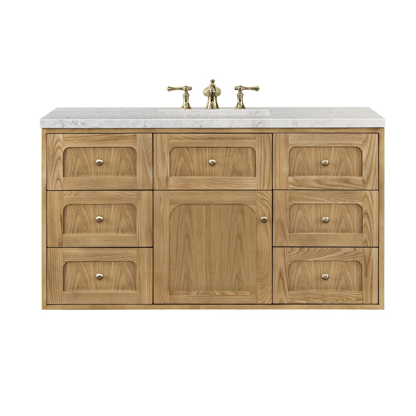 James Martin Laurent 48" Single Vanity with 3 CM Countertop & FreePower Wireless Charger
