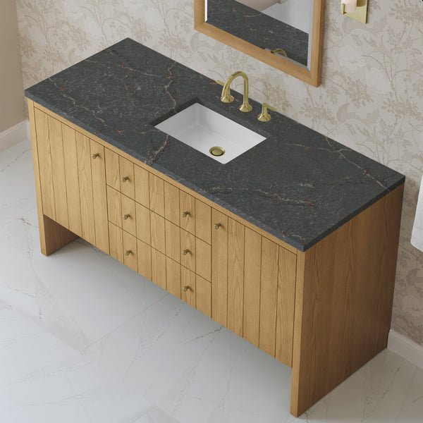 James Martin Hudson 60" Single Vanity with 3 CM Countertop