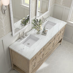 James Martin Breckenridge 72" Double Vanity w/ 3 CM Countertop