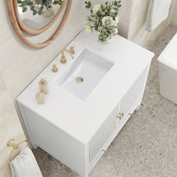 James Martin Myrrin 36" Single Vanity with 3 CM Countertop