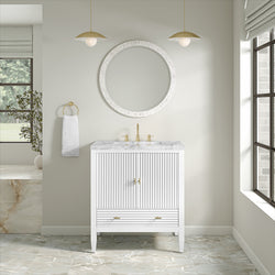 James Martin Myrrin 30" Single Vanity with 3 CM Countertop