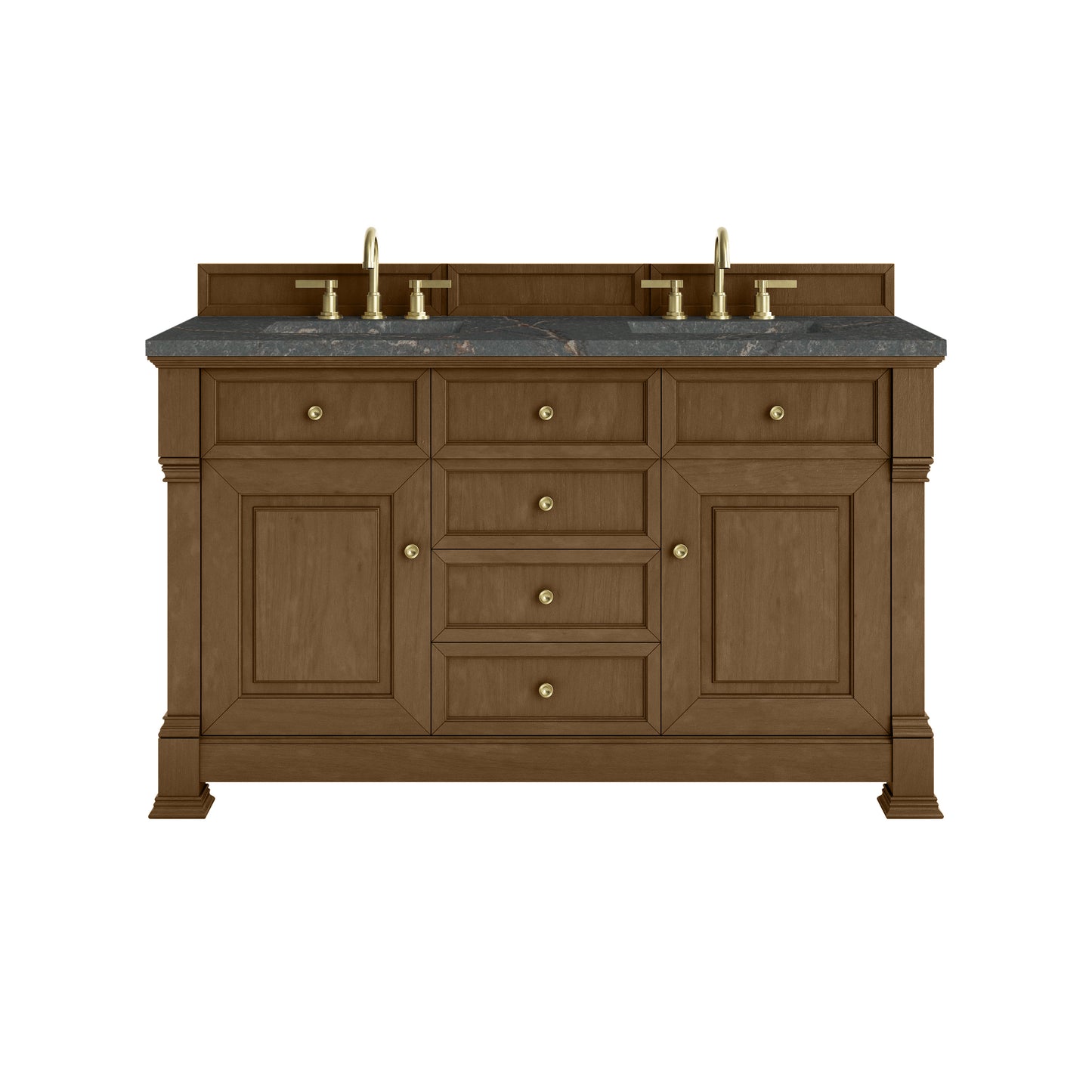 James Martin Brookfield 60" Double Vanity with 3 CM Countertop & FreePower Wireless Charger