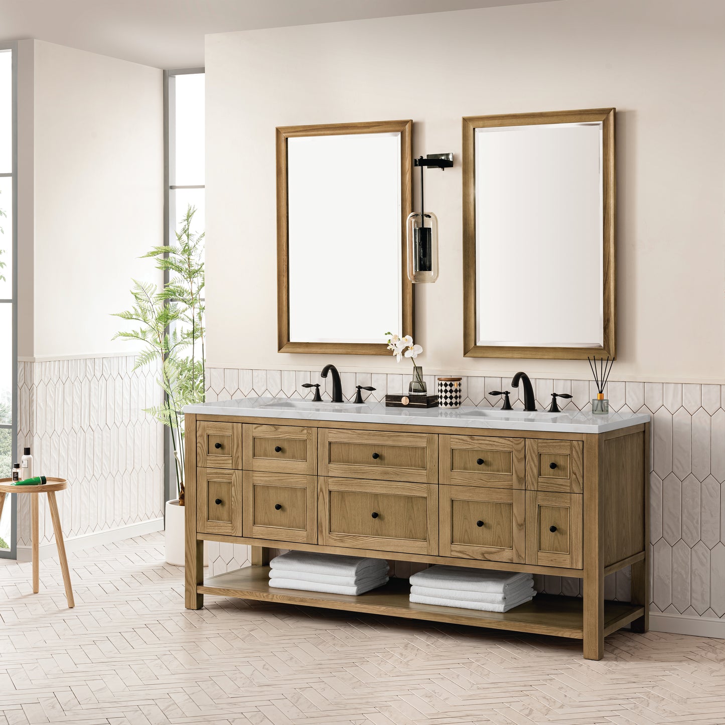 James Martin Breckenridge 72" Double Vanity w/ 3 CM Countertop