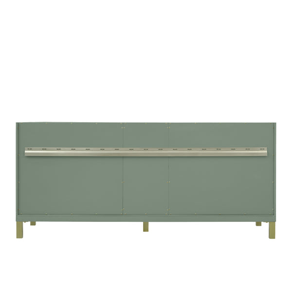 James Martin Chicago 72" Double Vanity with Single Hole 3CM White Zeus Silestone Top & Backsplash