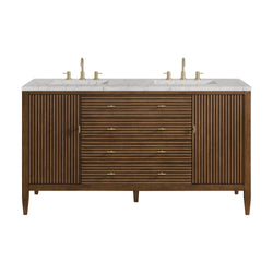 James Martin Myrrin 60" Double Vanity with 3 CM Countertop & FreePower Wireless Charger