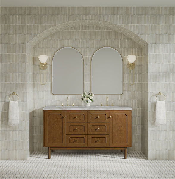 James Martin Laurent 60" Double Vanity with 3 CM Countertop