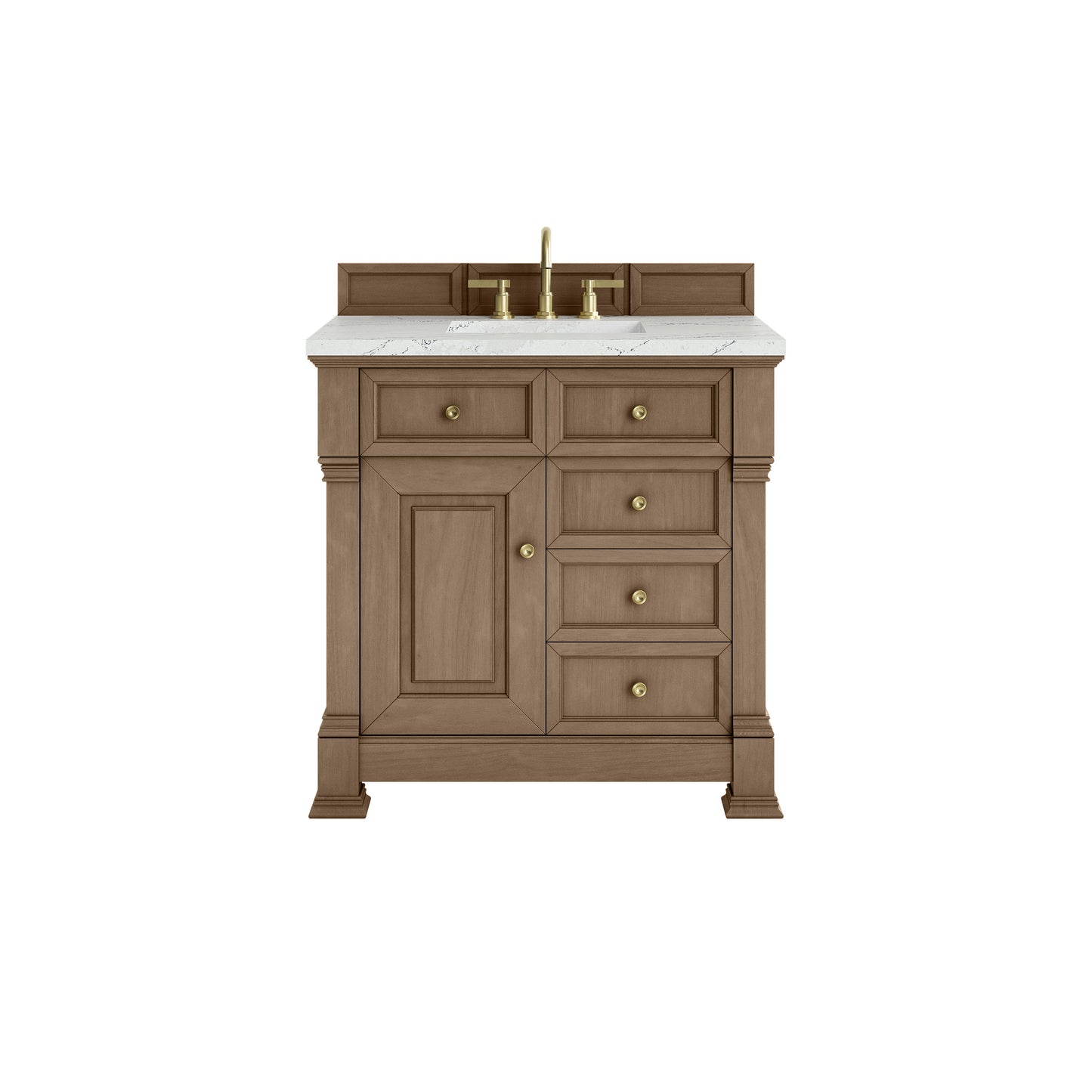 James Martin Brookfield 36" Single Vanity with 3 CM Countertop - Luxe Bathroom Vanities