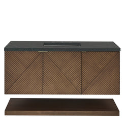 James Martin Marcello 48" Single Vanity, Chestnut with 3CM Top - Luxe Bathroom Vanities