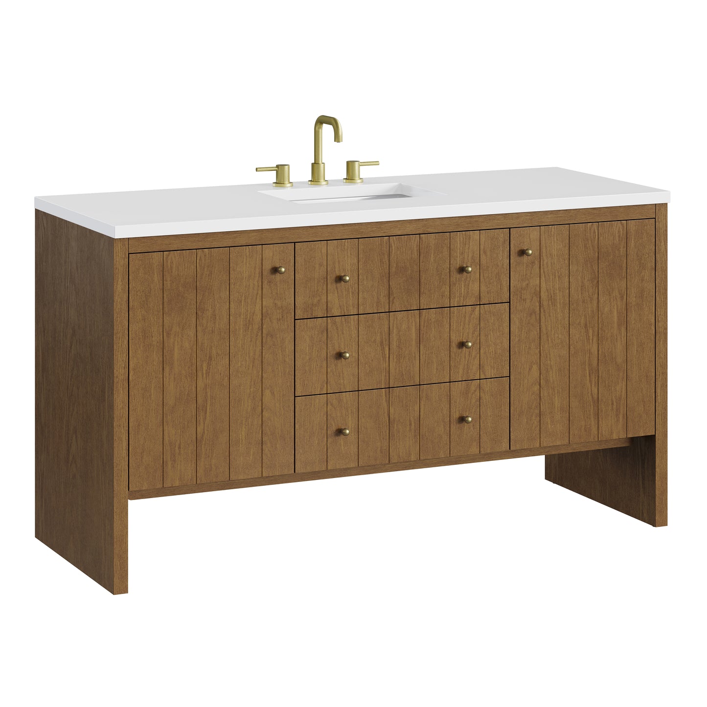 James Martin Hudson 60" Single Vanity with 3 CM Countertop