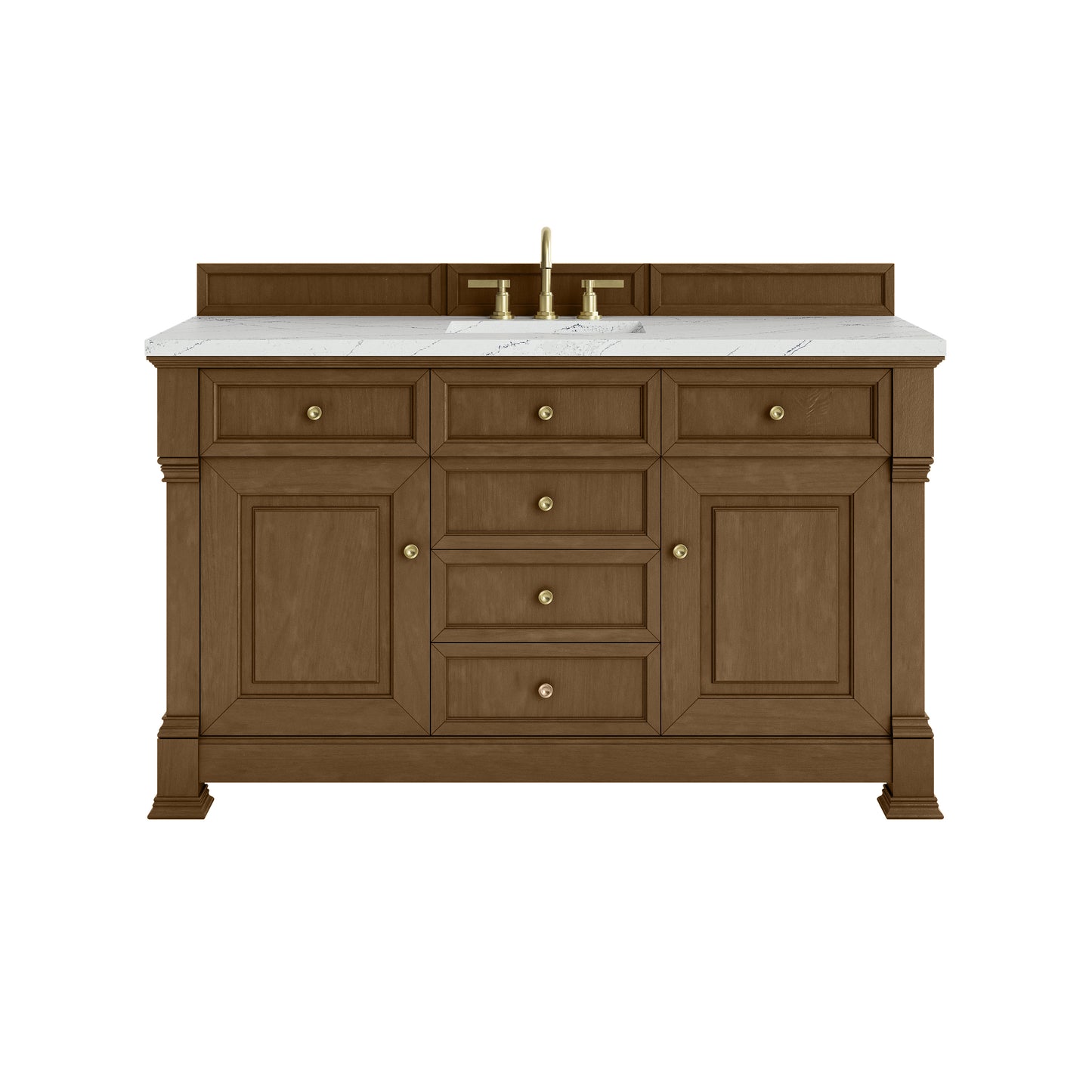 James Martin Brookfield 60" Single Vanity with 3CM Countertop & FreePower Wireless Charger