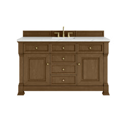 James Martin Brookfield 60" Single Vanity with 3CM Countertop & FreePower Wireless Charger