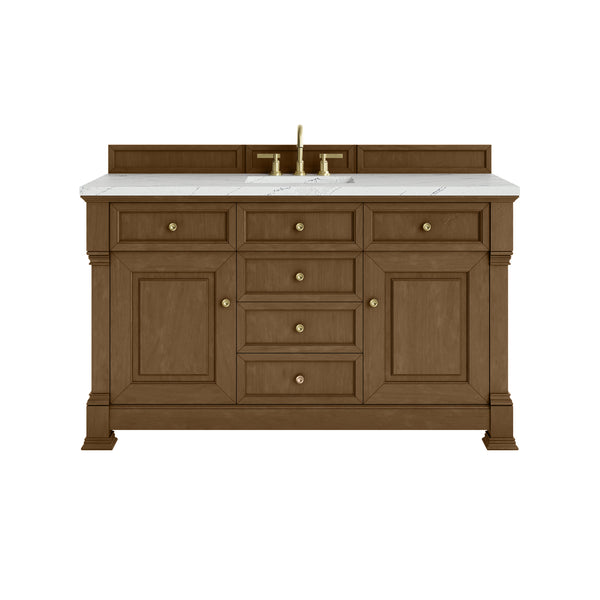 James Martin Brookfield 60" Single Vanity with 3CM Countertop & FreePower Wireless Charger
