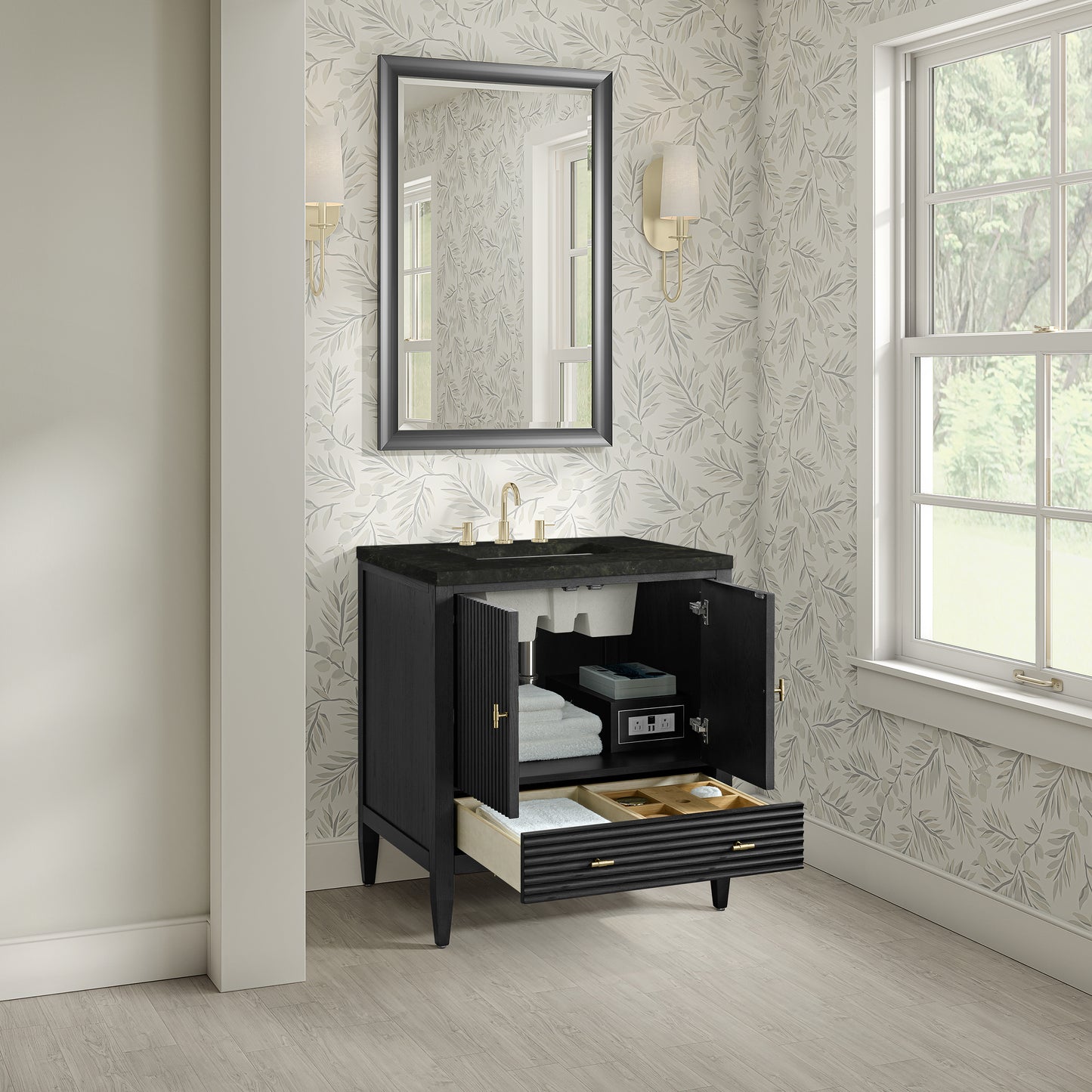 James Martin Myrrin 30" Single Vanity with 3 CM Countertop