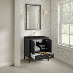 James Martin Myrrin 30" Single Vanity with 3 CM Countertop