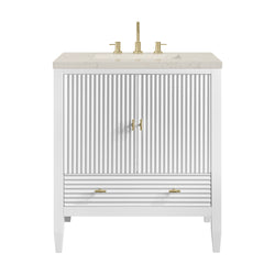 James Martin Myrrin 30" Single Vanity with 3 CM Countertop