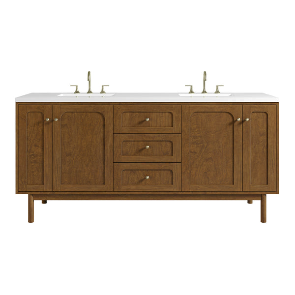 James Martin Laurent 72" Double Vanity with 3 CM Countertop