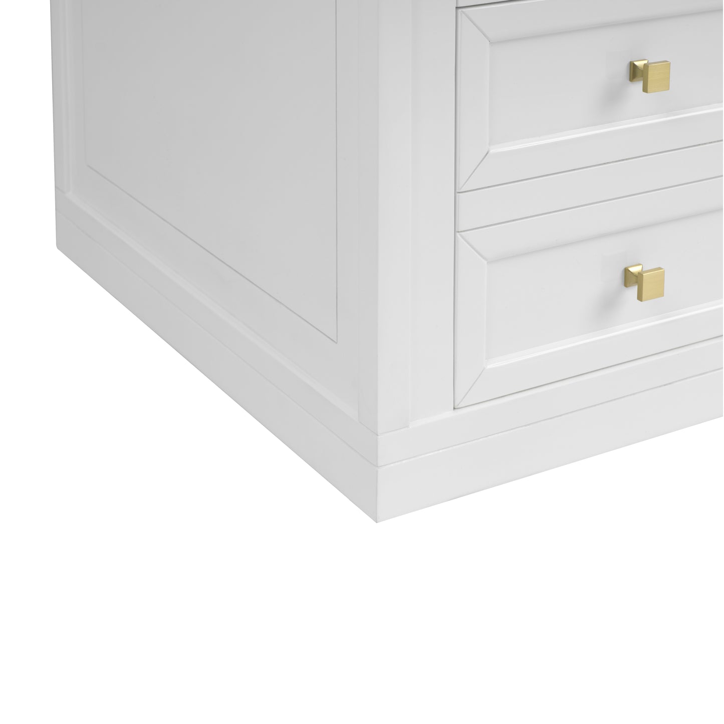James Martin Chicago 60" Double Vanity with Single Hole 3CM White Zeus Silestone Top & Backsplash