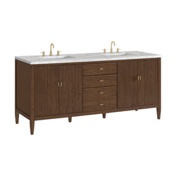 James Martin Myrrin 72" Double Vanity with 3 CM Countertop