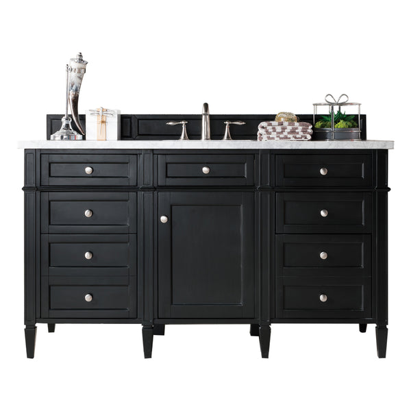 James Martin Brittany 60" Single Vanity with 3 CM Countertop & FreePower Wireless Charger