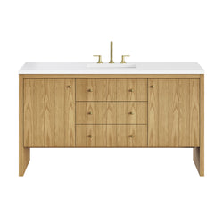 James Martin Hudson 60" Single Vanity with 3 CM Countertop