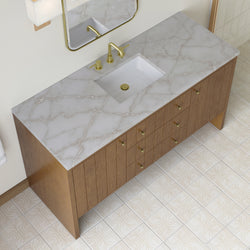 James Martin Hudson 60" Single Vanity with 3 CM Countertop
