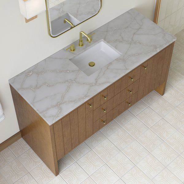 James Martin Hudson 60" Single Vanity with 3 CM Countertop