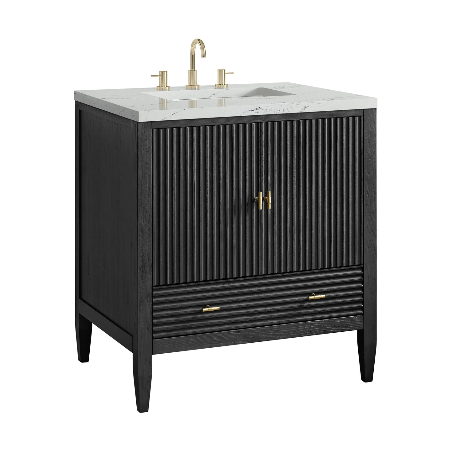 James Martin Myrrin 30" Single Vanity with 3 CM Countertop