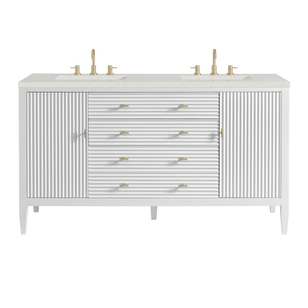 James Martin Myrrin 60" Double Vanity with 3 CM Countertop