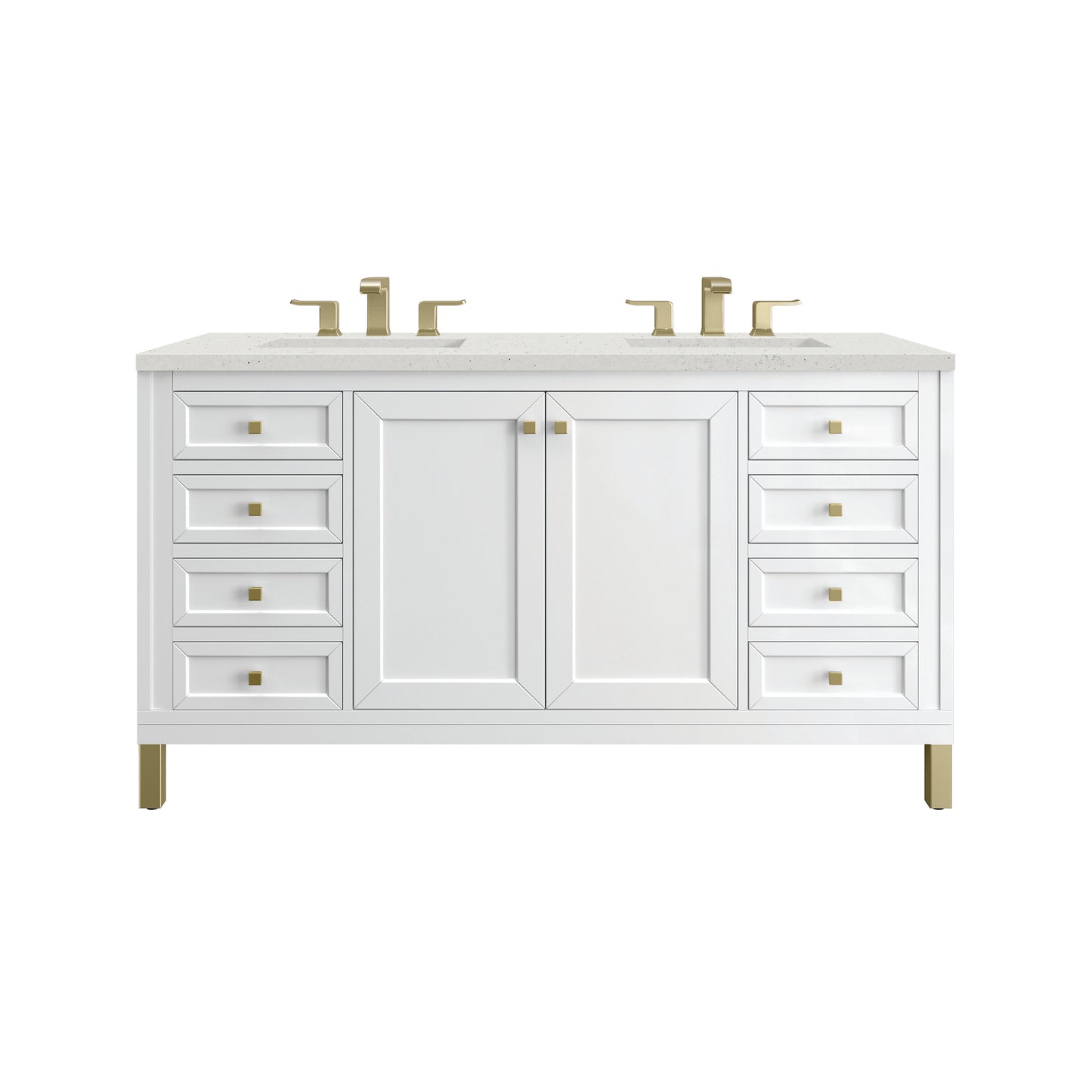 James Martin Chicago 60" Double Vanity with 3 CM Countertop