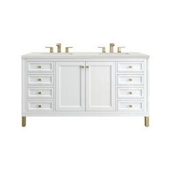James Martin Chicago 60" Double Vanity with 3 CM Countertop