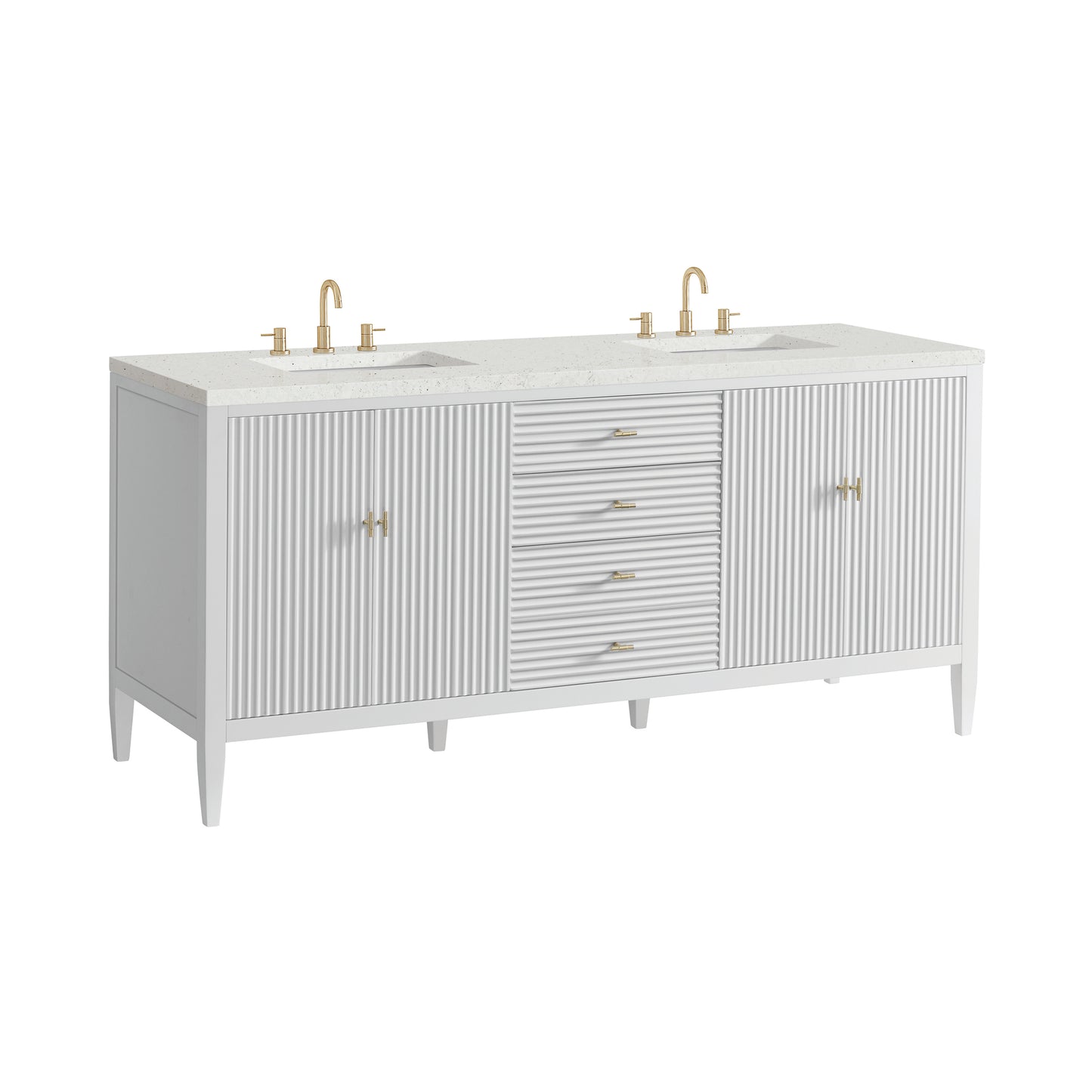 James Martin Myrrin 72" Double Vanity with 3 CM Countertop
