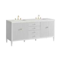 James Martin Myrrin 72" Double Vanity with 3 CM Countertop