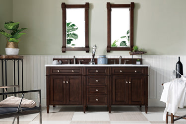 James Martin Brittany 72" Double Vanity with 3 CM Countertop