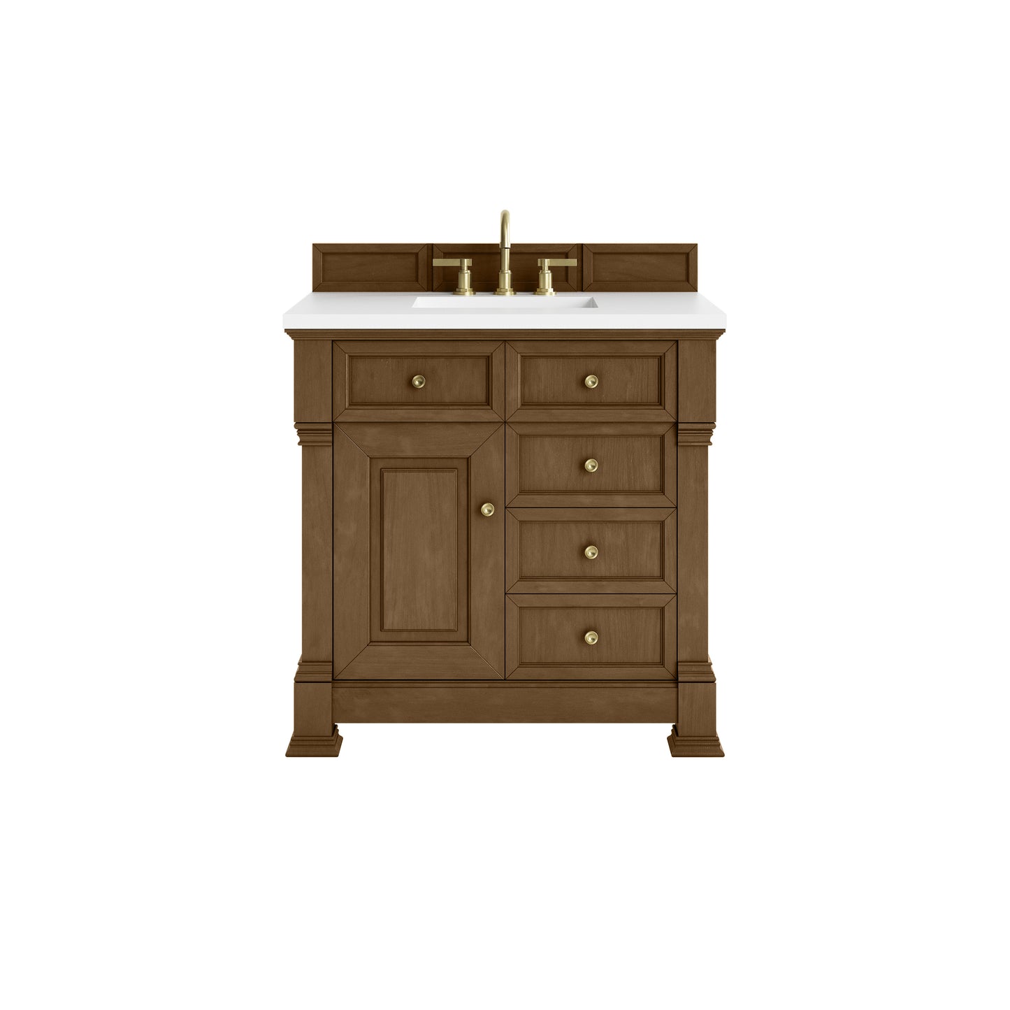James Martin Brookfield 36" Single Vanity with 3 CM Countertop - Luxe Bathroom Vanities
