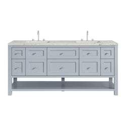 James Martin Breckenridge 72" Double Vanity w/ 3 CM Countertop