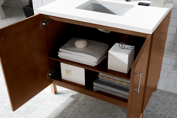 James Martin Metropolitan 36" Single Vanity with 3 CM Top - Luxe Bathroom Vanities