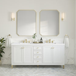 James Martin Chicago 72" Double Vanity with 3 CM Countertop