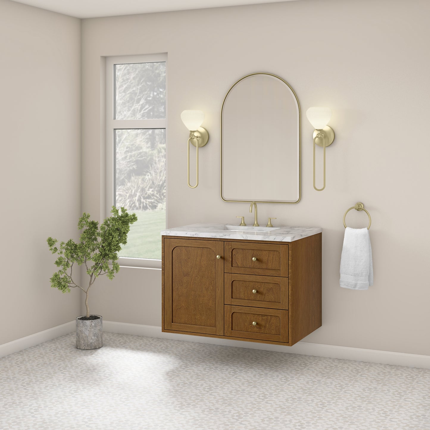 James Martin Laurent 36" Single Vanity with 3 CM Countertop